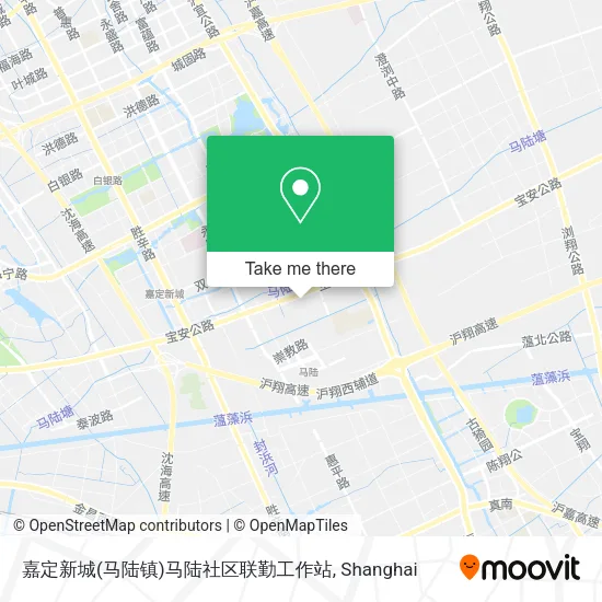 嘉定新城(马陆镇)马陆社区联勤工作站 map