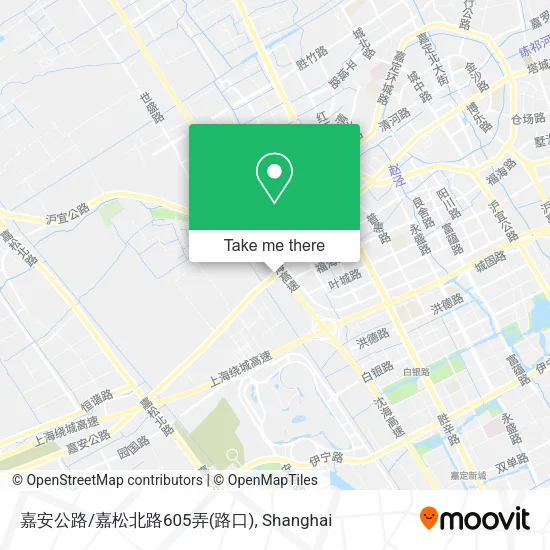 嘉安公路/嘉松北路605弄(路口) map