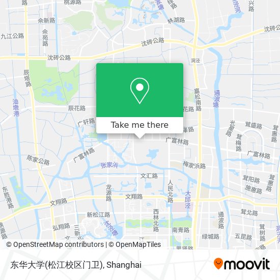 东华大学(松江校区门卫) map