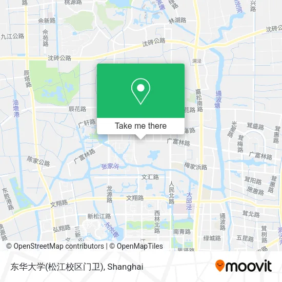 东华大学(松江校区门卫) map