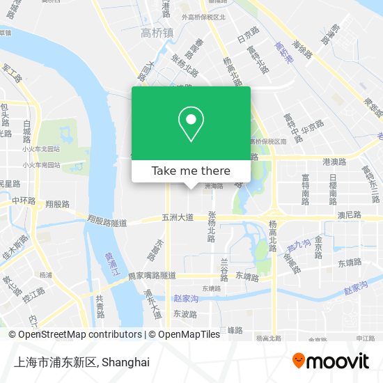 上海市浦东新区 map