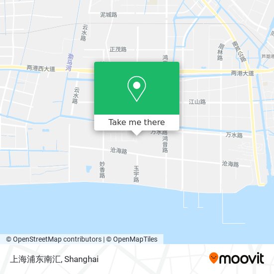 上海浦东南汇 map