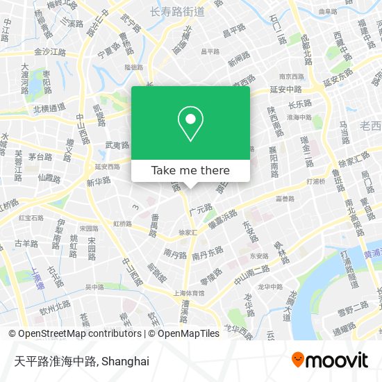 天平路淮海中路 map