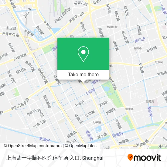 上海蓝十字脑科医院停车场-入口 map