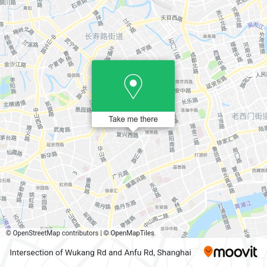 Intersection of Wukang Rd and Anfu Rd map