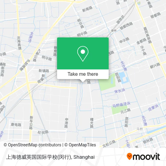 上海德威英国国际学校(闵行) map