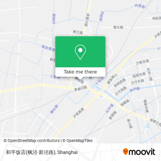 和平饭店(枫泾·新泾路) map