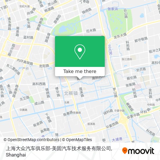 上海大众汽车俱乐部-美固汽车技术服务有限公司 map