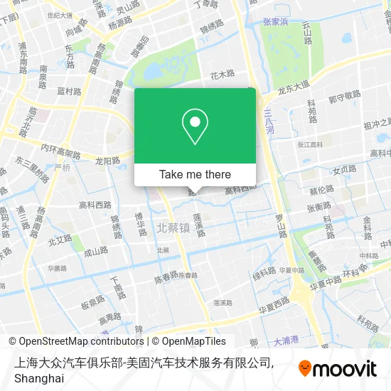 上海大众汽车俱乐部-美固汽车技术服务有限公司 map