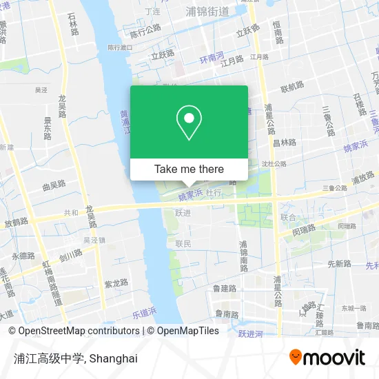 浦江高级中学 map