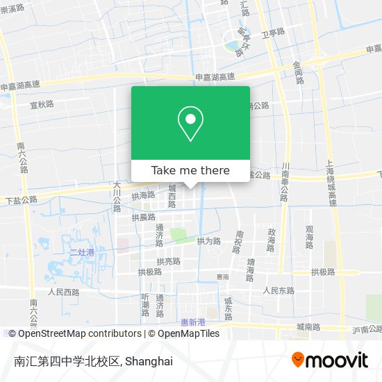 南汇第四中学北校区 map