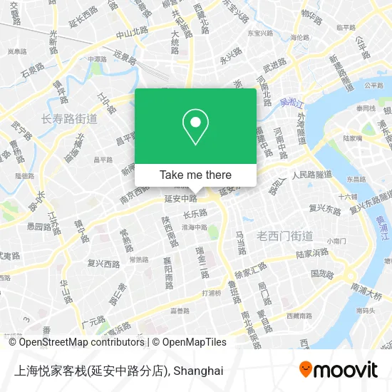 上海悦家客栈(延安中路分店) map