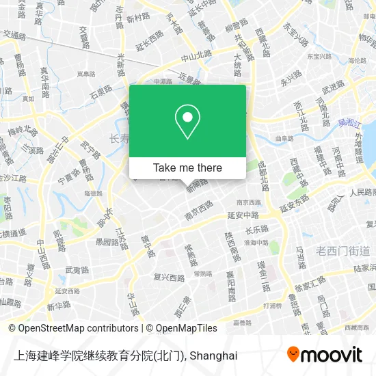 上海建峰学院继续教育分院(北门) map