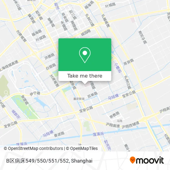 B区病床549/550/551/552 map