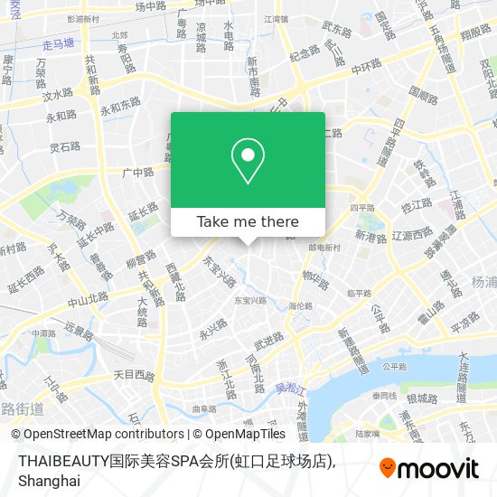 THAIBEAUTY国际美容SPA会所(虹口足球场店) map