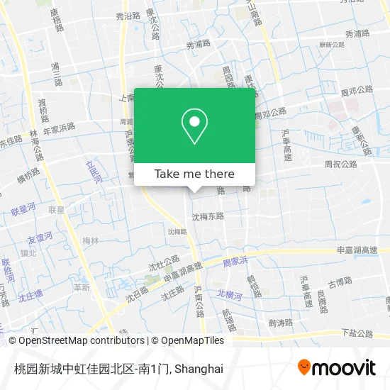 桃园新城中虹佳园北区-南1门 map