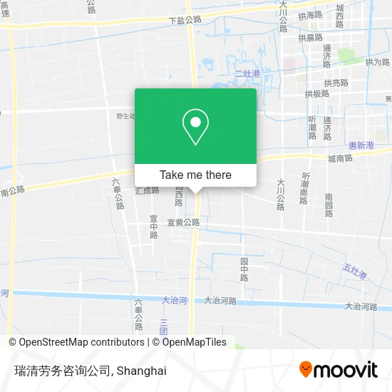 瑞清劳务咨询公司 map