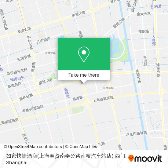 如家快捷酒店(上海奉贤南奉公路南桥汽车站店)-西门 map