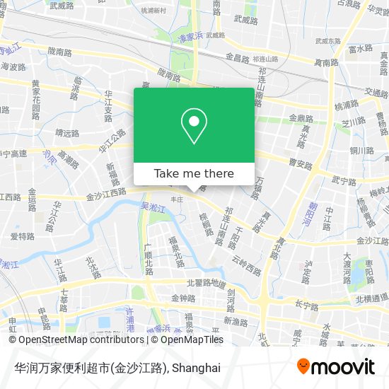 华润万家便利超市(金沙江路) map