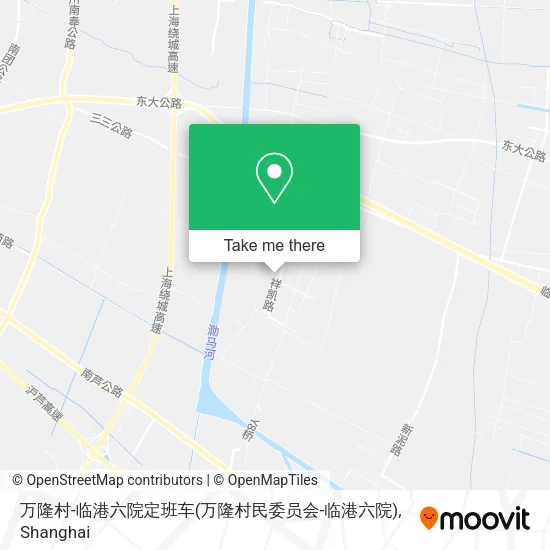 万隆村-临港六院定班车(万隆村民委员会-临港六院) map