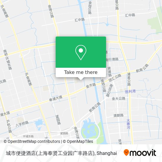 城市便捷酒店(上海奉贤工业园广丰路店) map