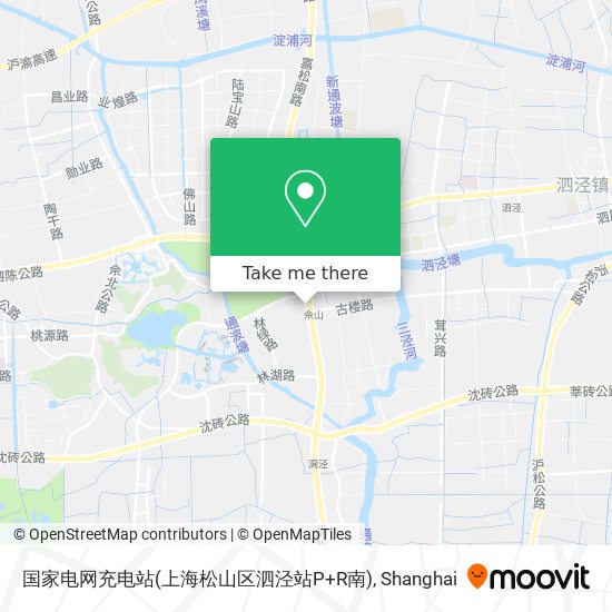 国家电网充电站(上海松山区泗泾站P+R南) map