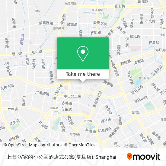 上海KV家的小公举酒店式公寓(复旦店) map