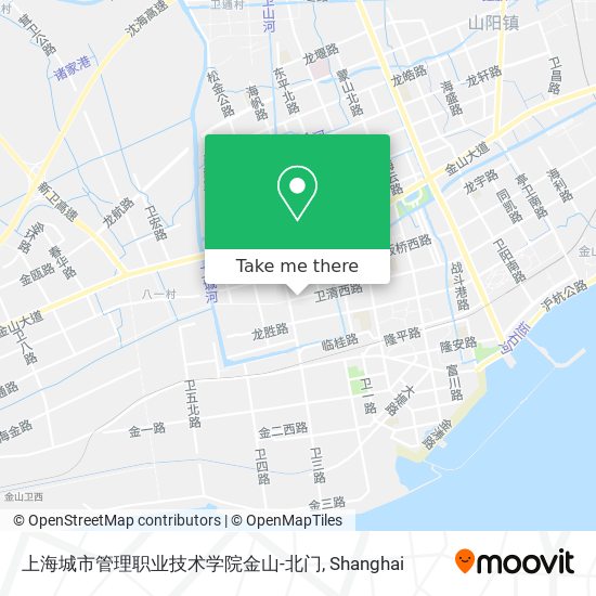 上海城市管理职业技术学院金山-北门 map