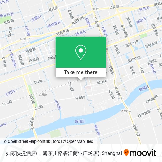 如家快捷酒店(上海东川路碧江商业广场店) map