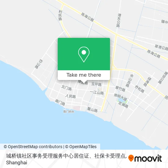 城桥镇社区事务受理服务中心居住证、社保卡受理点 map