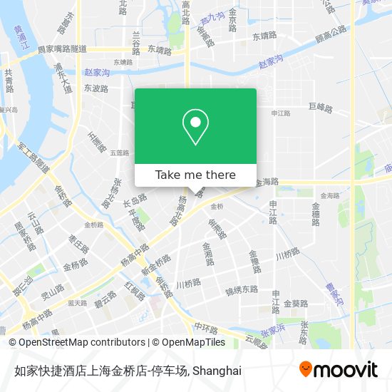 如家快捷酒店上海金桥店-停车场 map