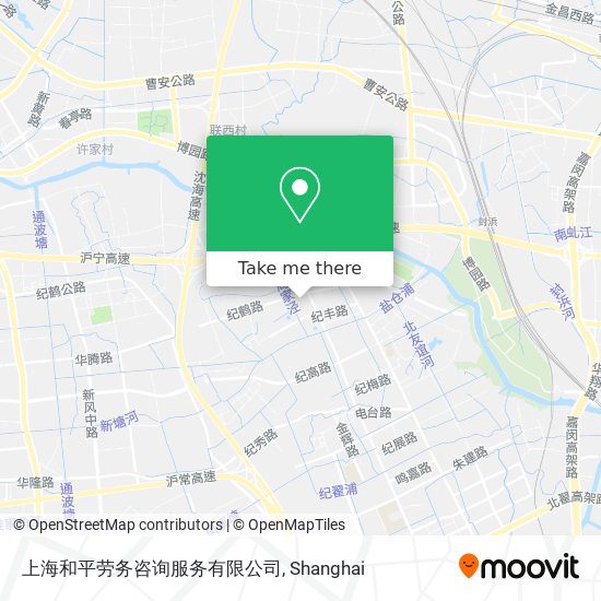 上海和平劳务咨询服务有限公司 map