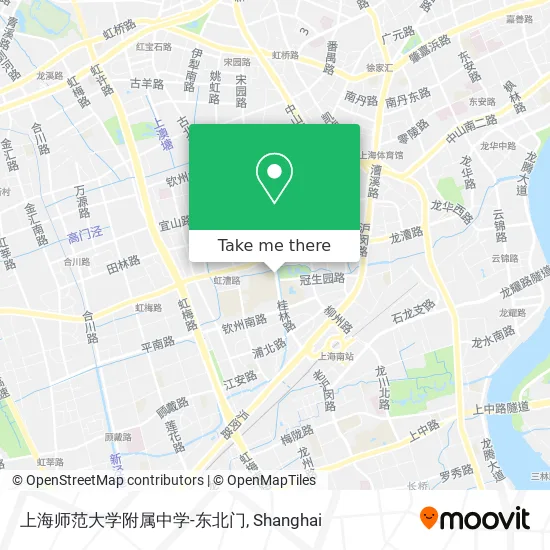 上海师范大学附属中学-东北门 map