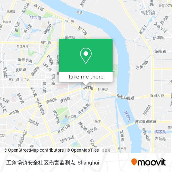 五角场镇安全社区伤害监测点 map