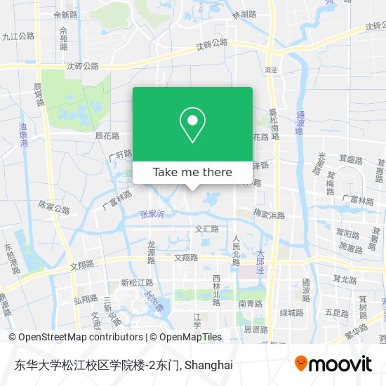 东华大学松江校区学院楼-2东门 map