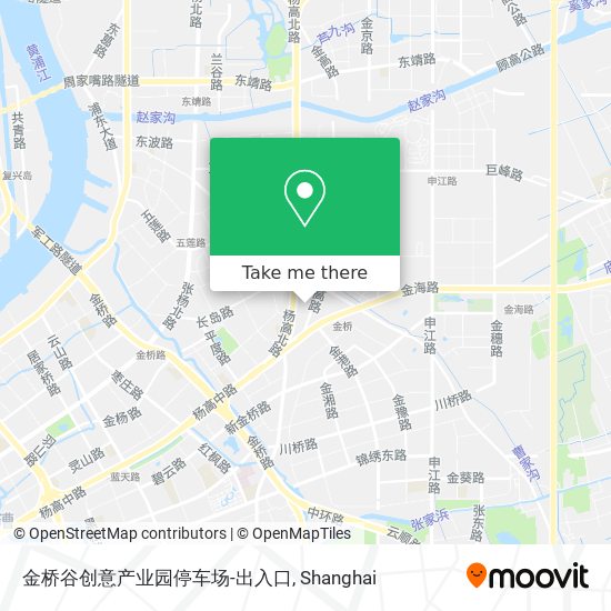 金桥谷创意产业园停车场-出入口 map