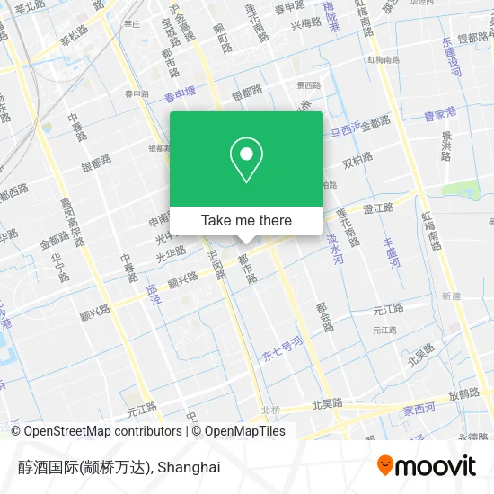 醇酒国际(颛桥万达) map