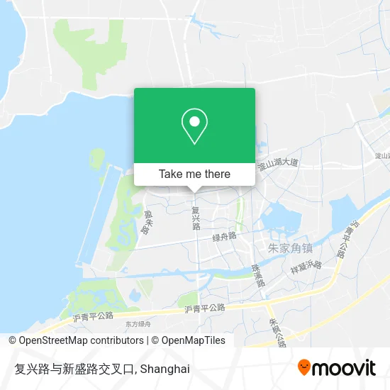 复兴路与新盛路交叉口 map