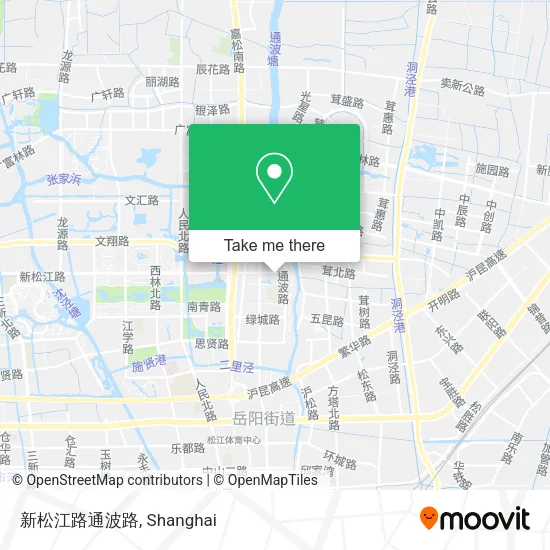 新松江路通波路 map