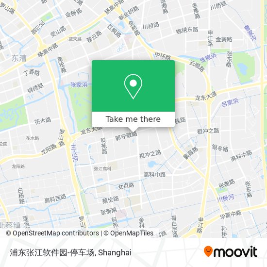 浦东张江软件园-停车场 map