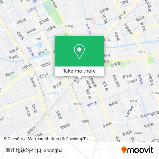 莘庄地铁站-出口 map