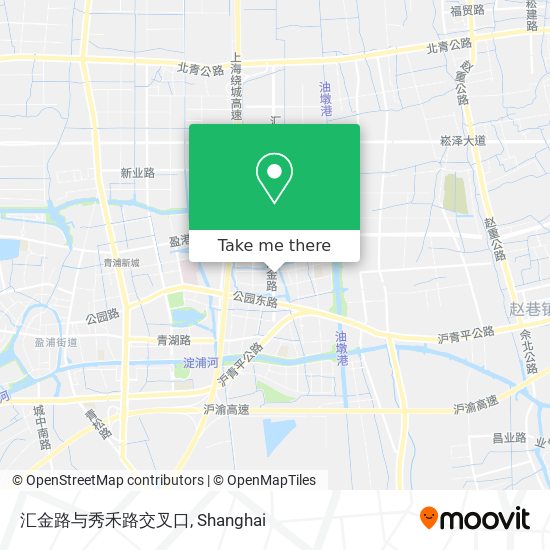 汇金路与秀禾路交叉口 map