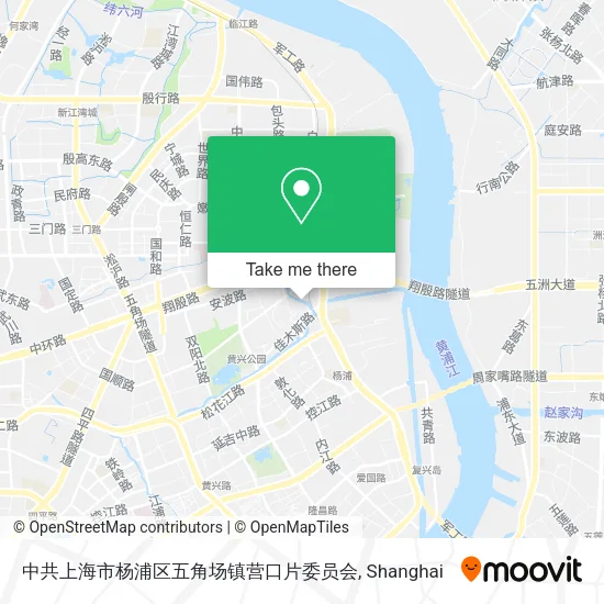 中共上海市杨浦区五角场镇营口片委员会 map