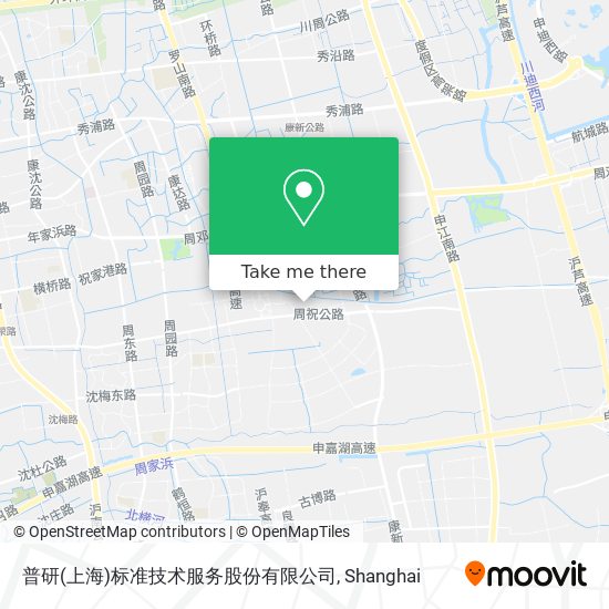 普研(上海)标准技术服务股份有限公司 map