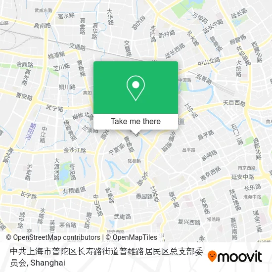 中共上海市普陀区长寿路街道普雄路居民区总支部委员会 map