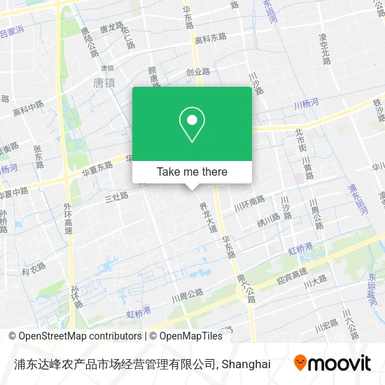 浦东达峰农产品市场经营管理有限公司 map