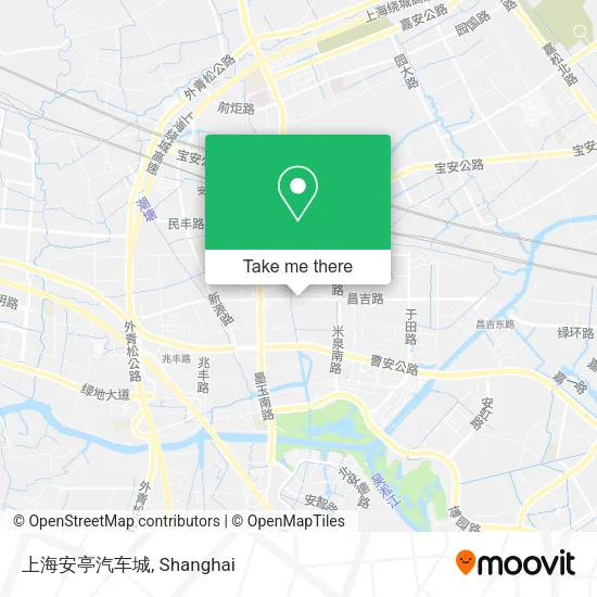 上海安亭汽车城 map
