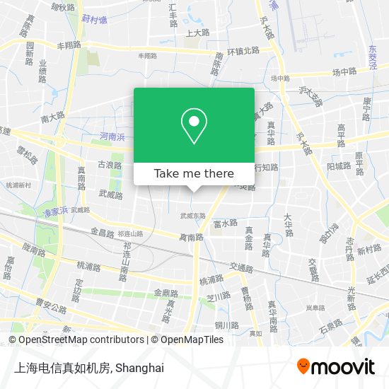 上海电信真如机房 map