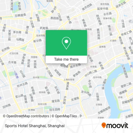 Sports Hotel Shanghai map