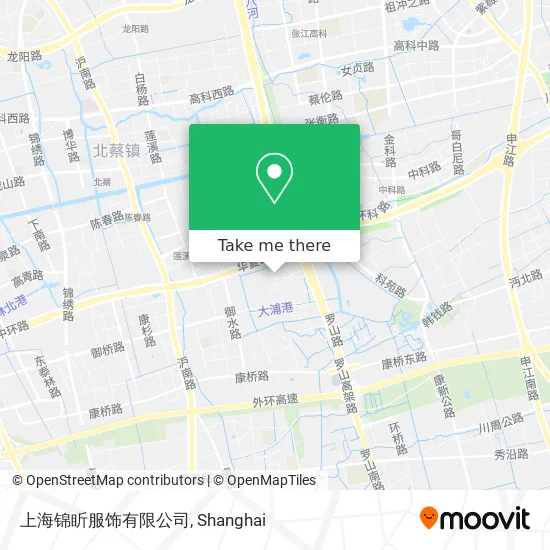 上海锦盺服饰有限公司 map